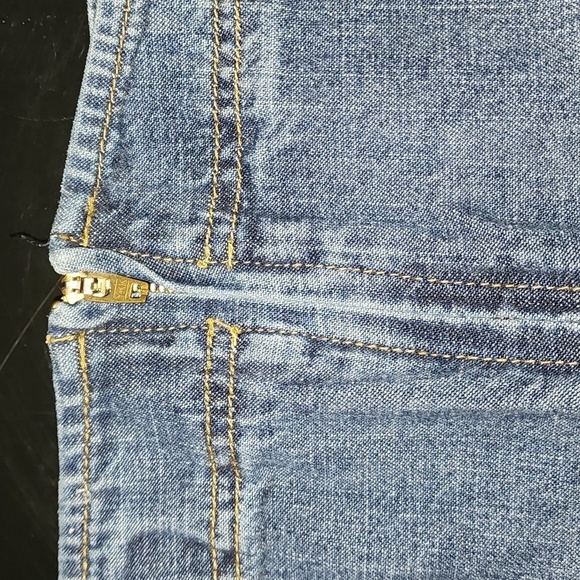 Vintage Jalate Jean Skirt W/lace-up Feature Sz 14 - Picture 4 of 6